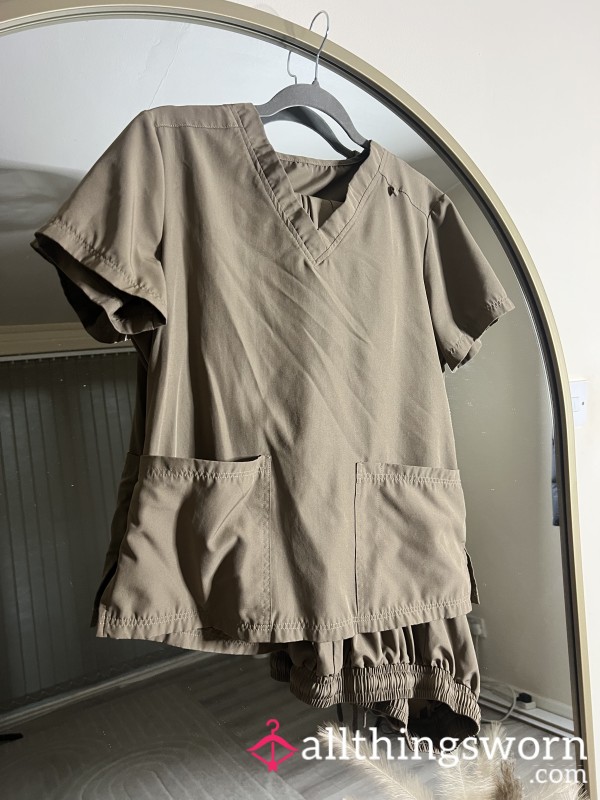 The Aesthetics Set: Nude Shein Scrubs | Discreet & Custom Worn