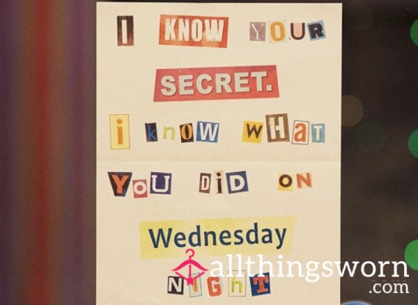 The "I Know Your Secrets" Note Sent To You In The Post 😈