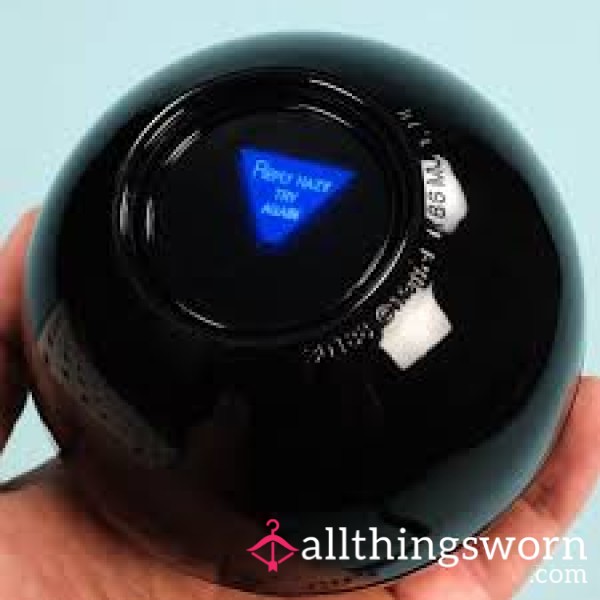🎱 THE MAGIC EIGHT BALL EXPERIENCE — £25  One Question. One Fate. One Mistress Holding All The Power. 👠🎥🖤