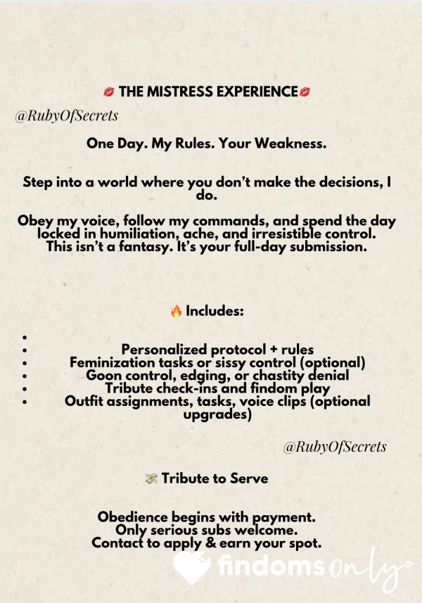 The Mistress Experience