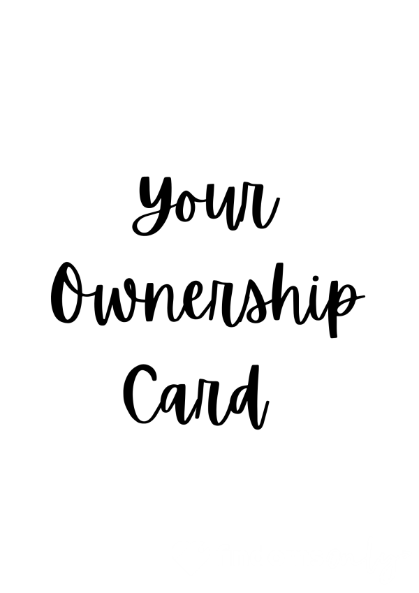 Your Ownership Card