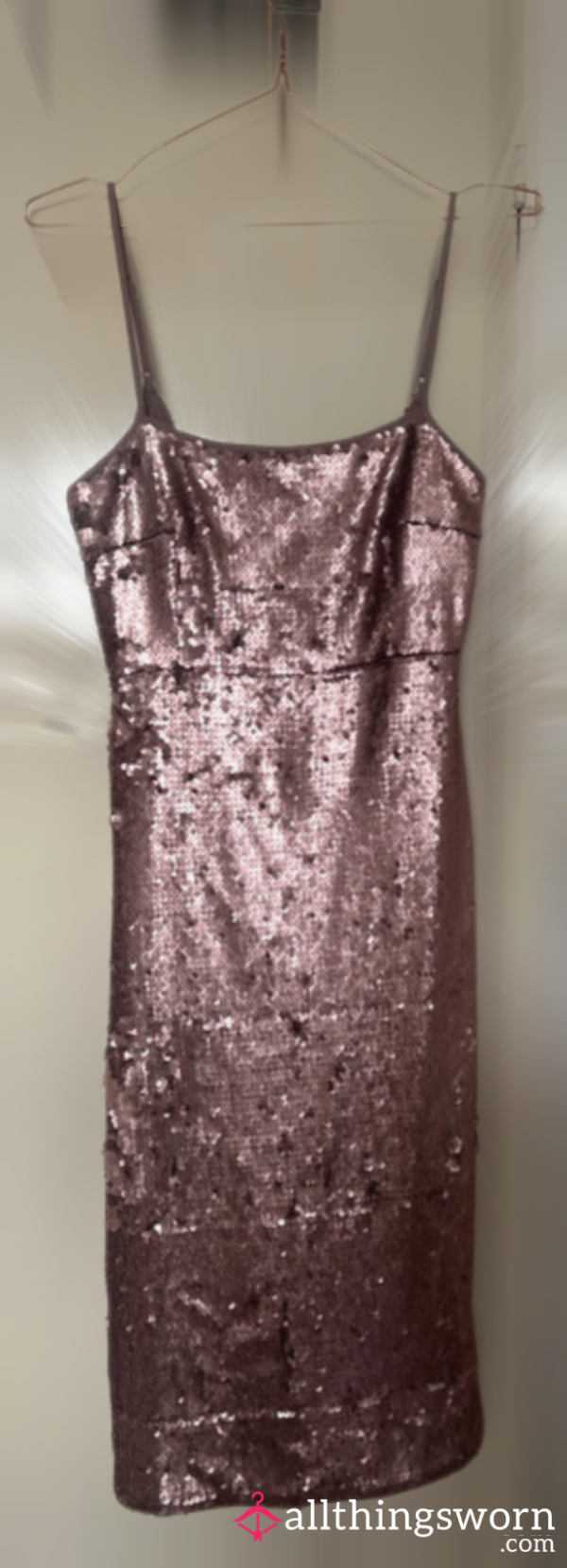 Brand New With Tags - The Perfect Rose Pink Sequin Dress For Any Special Occasion Urban Revivo Size 12–14UK (M) 🎀