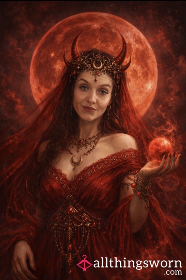 The Powerful Red Moon Goddess. A Divine Entity. The Very Being Of A Woman 🔥❤️