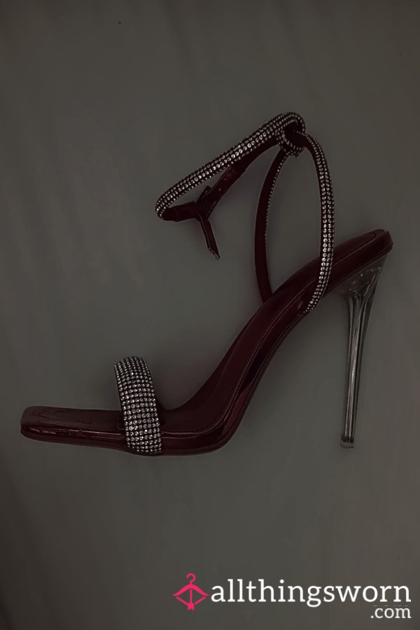 ✨ “The Scarlet Spell” Rhinestone Stilettos ✨