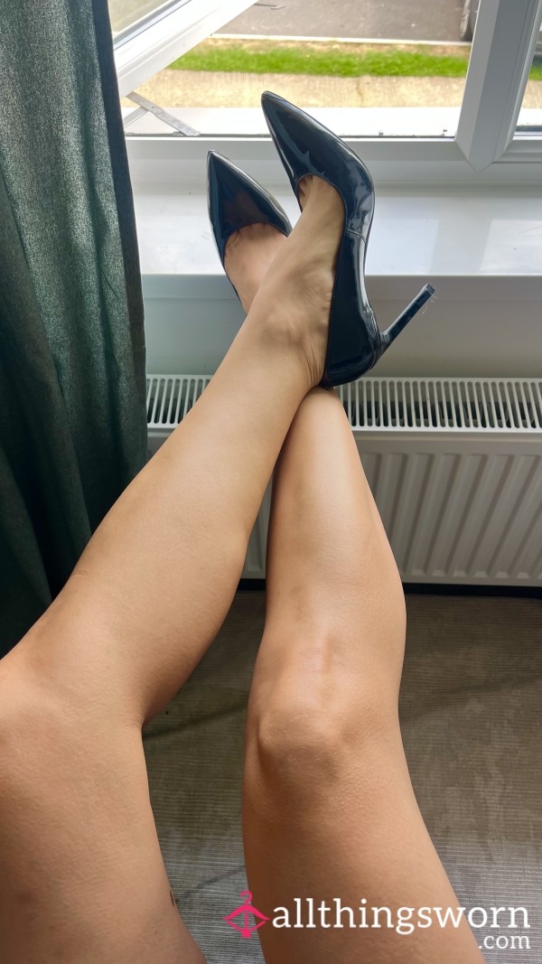 The S**iest Black Glossy Heels