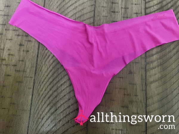 The Softest Ribbed Thong Ever - VS Pink