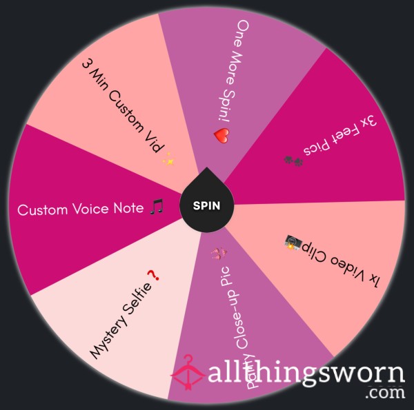 The Tease Wheel: ⭐️ “Spin For Sin” ⭐️