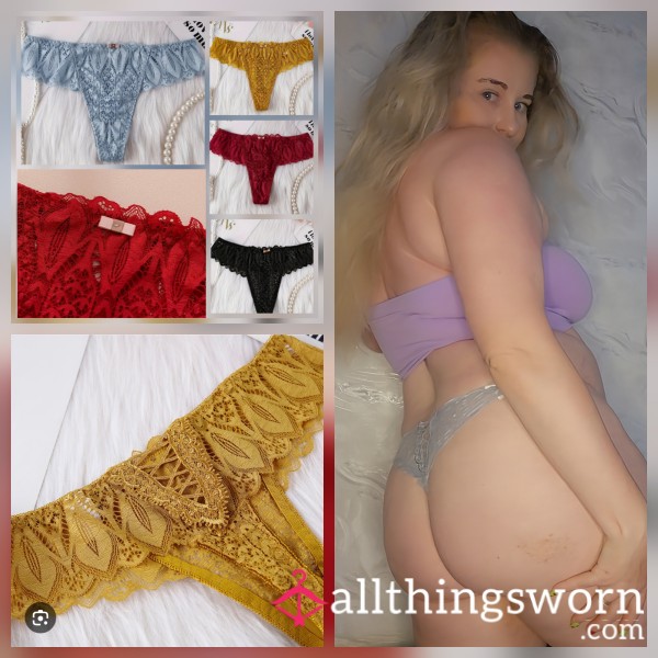 The Ulmiate Cla**y Thong... Lace With How Details And Corset Back