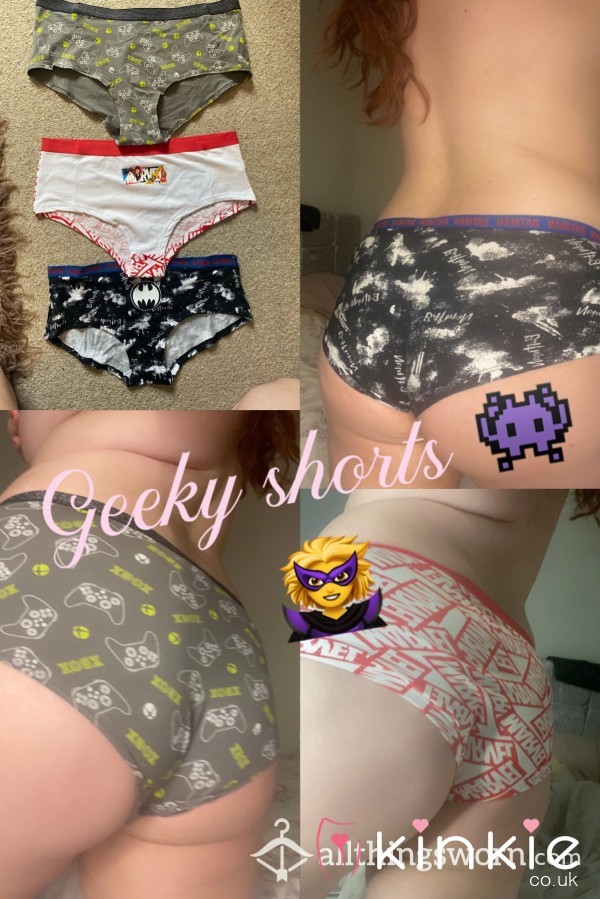 Themed Cotton Girl Boxers 🦹‍♀️ Time To Get Your Geek On😈