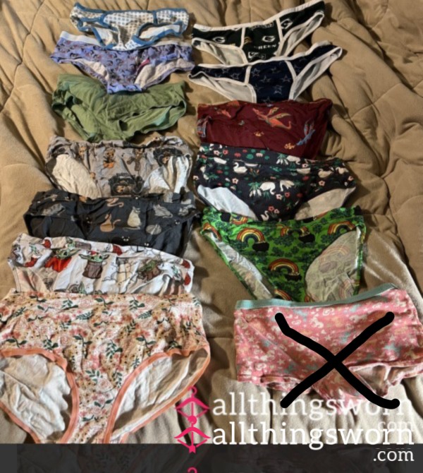 Themed Panties Pick Your Pair Comes With Seven Day Wear