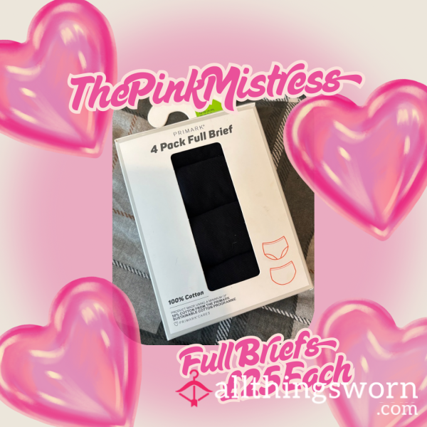💋 ThePinkMistress’s Full Briefs – UK Size 12–14