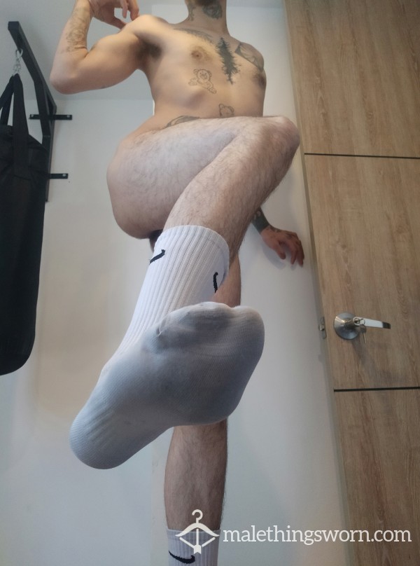 These Are My Oldest Socks, They're A Bit Torn At The Heel