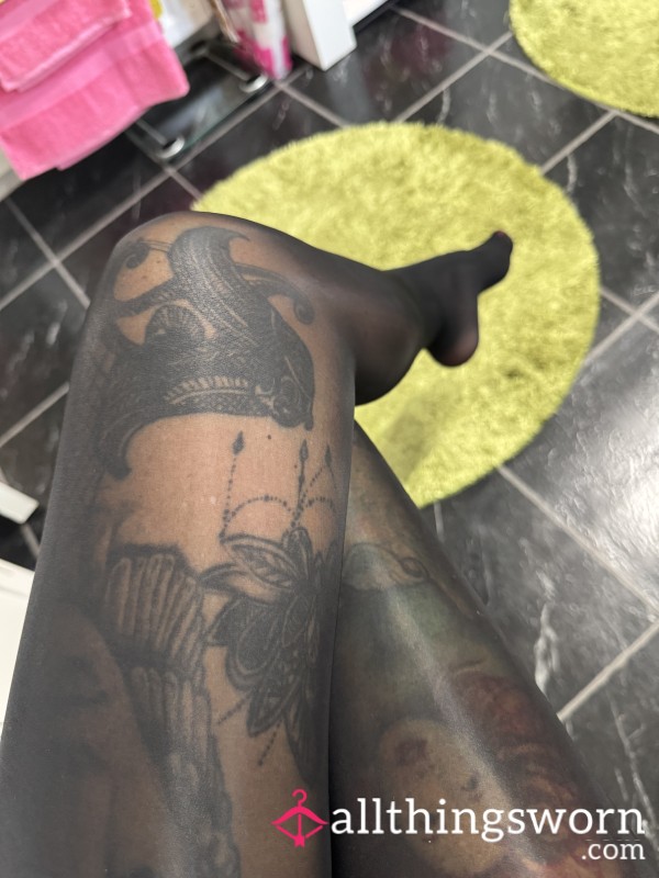 These Glossy Black Pantyhose Hugged Every Inch Of Me — And Now They’re Waiting For One Of My Good Little Toys. Are You Deserving Enough To Earn Them?