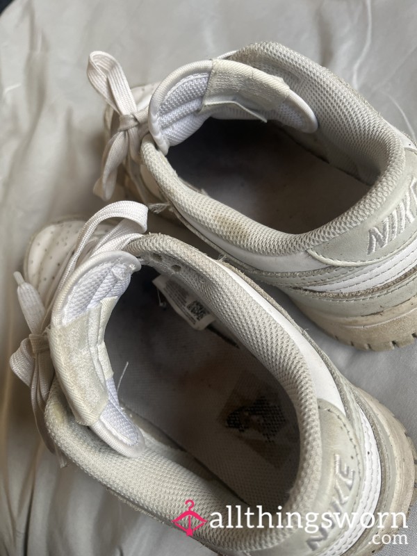 These Size 5.5 Filthy, Sweat-soaked Grey Nikes Have Been On My Feet For Over A Year,