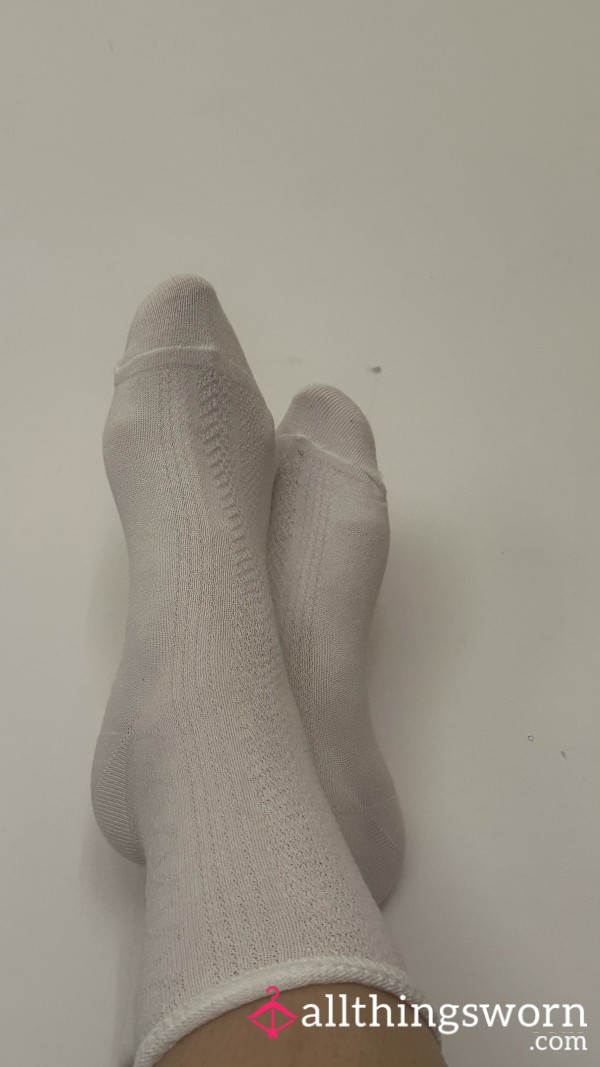 These White Socks Are Getting Very Sweaty And Dirty Today 😈