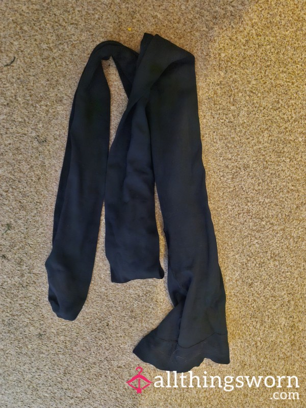 Thick Black Opaque Tights