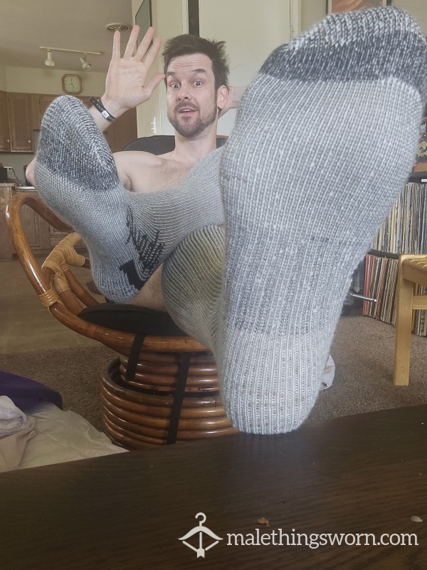 Thick & Comfy Long Gray Socks
