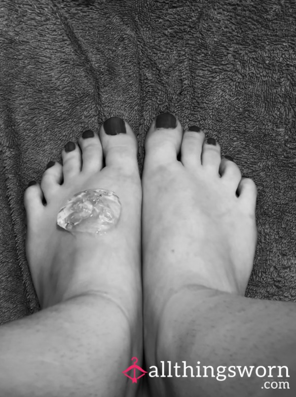 Thick Hair Gel On Feet