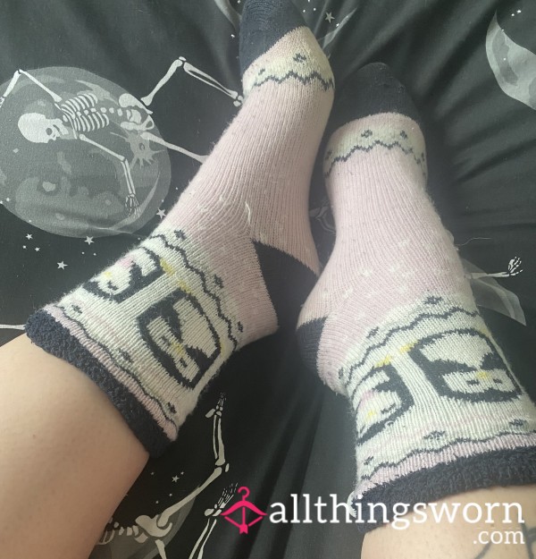 Thick Penguin Socks, Fluffy & Soft Inside