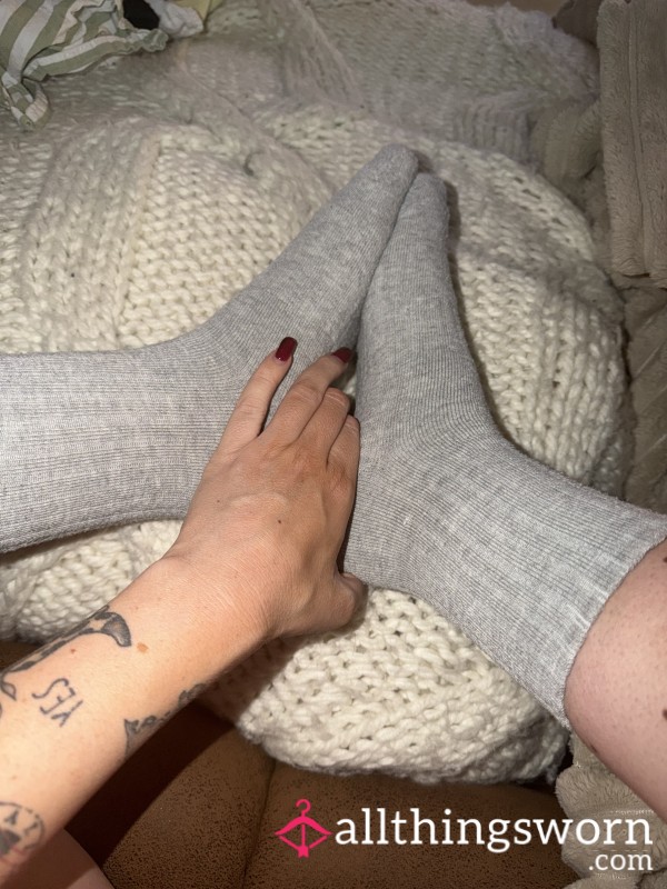 Thick Thermal Grey Socks - 1 Day Wear