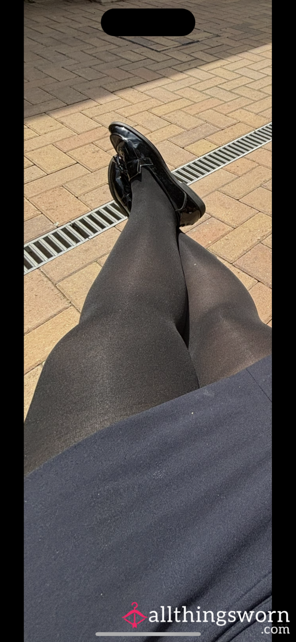 Thick Tights Worn At Work