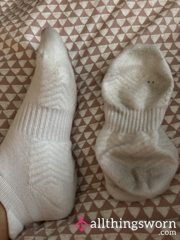 Thick White Trainer Socks