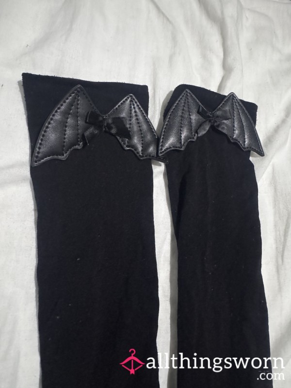 Thigh High Bat Wing Socks