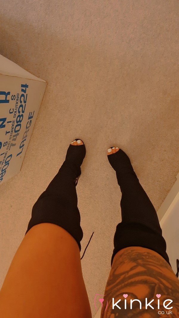 Thigh High P**p Toe S**y Boots