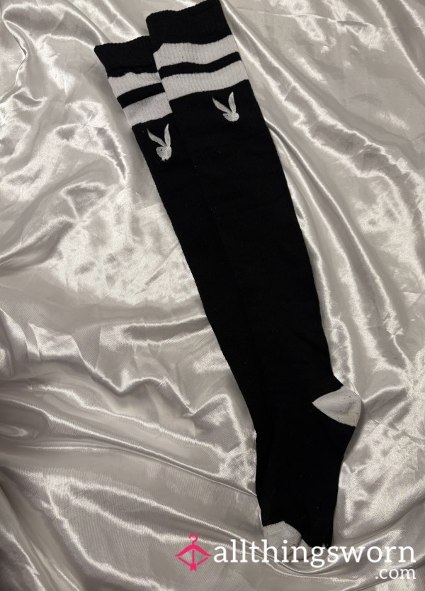 Thigh High Playboy Socks