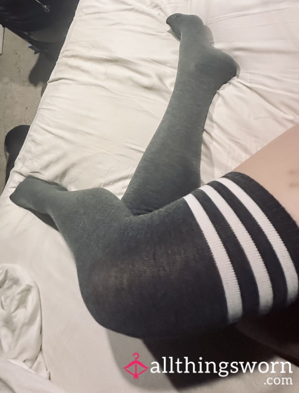 Thigh High Socks (gray)