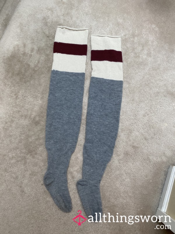 Thigh High Socks Worn For A Full Weekend 🎀