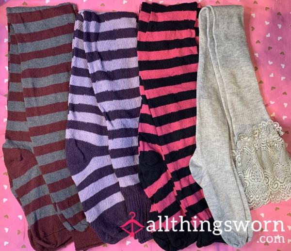 Thigh High Socks, Worn Just For You