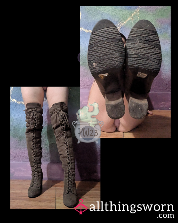 Thigh High Suede Boots