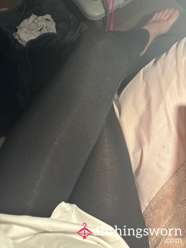 Thin Black Leggings Size Small