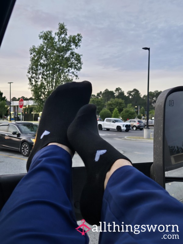 Thin Black Nurse Socks