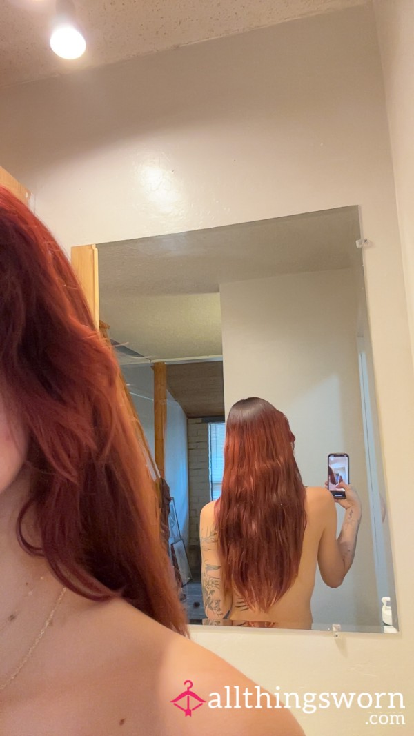Thin Braid Of Hair.
