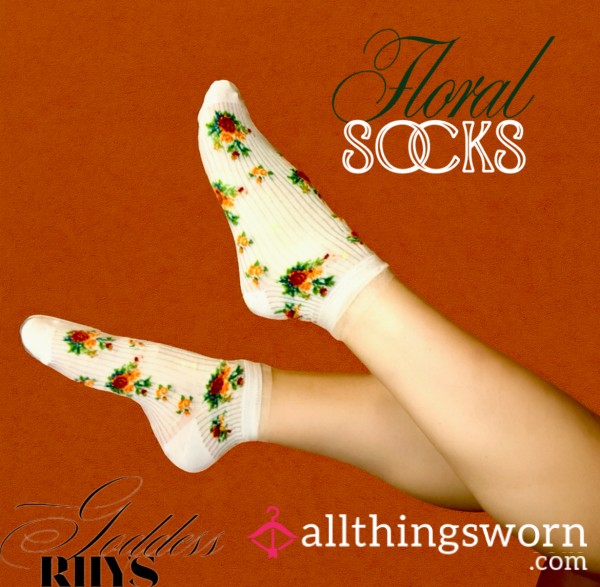 Thin Flor*l Socks