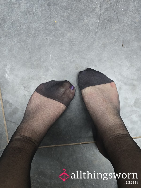 Thin Nylons In Heels