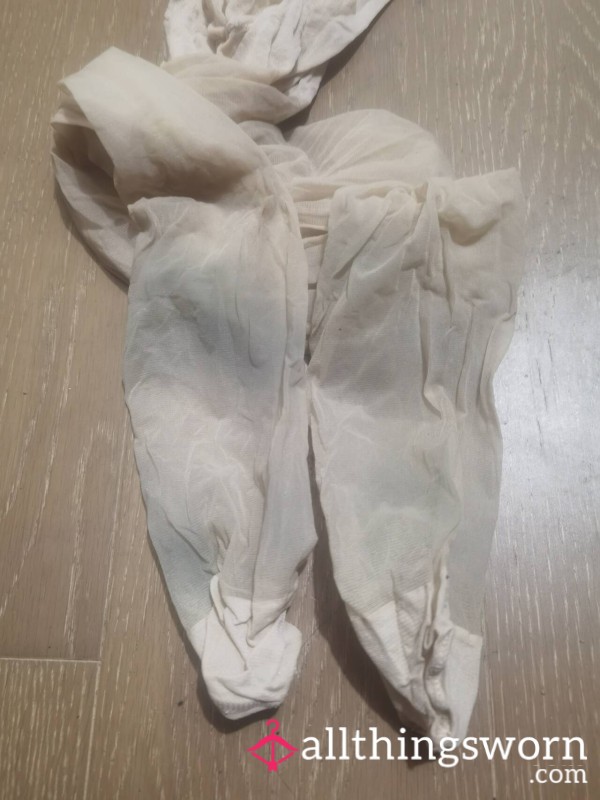 Thin Pantyhose With Stained Soles.