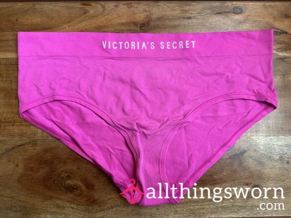 Think Pink 💕 Worn Victoria’s Secret Panties – Bright, Bold & Well-Loved