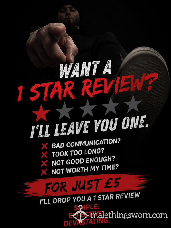 ⭐ Think You Can Handle A 1⭐ Review?