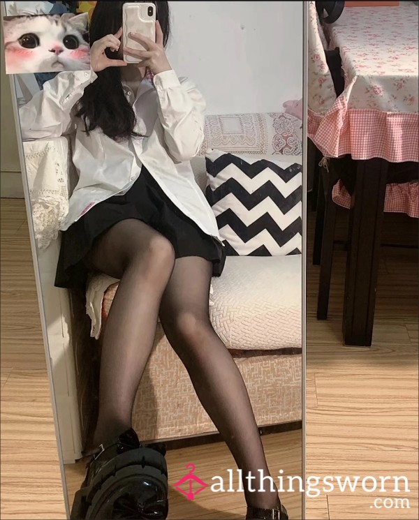 This Is My First Time Here. I'm Trying To Sell The S**y Stockings I'm Wearing Today