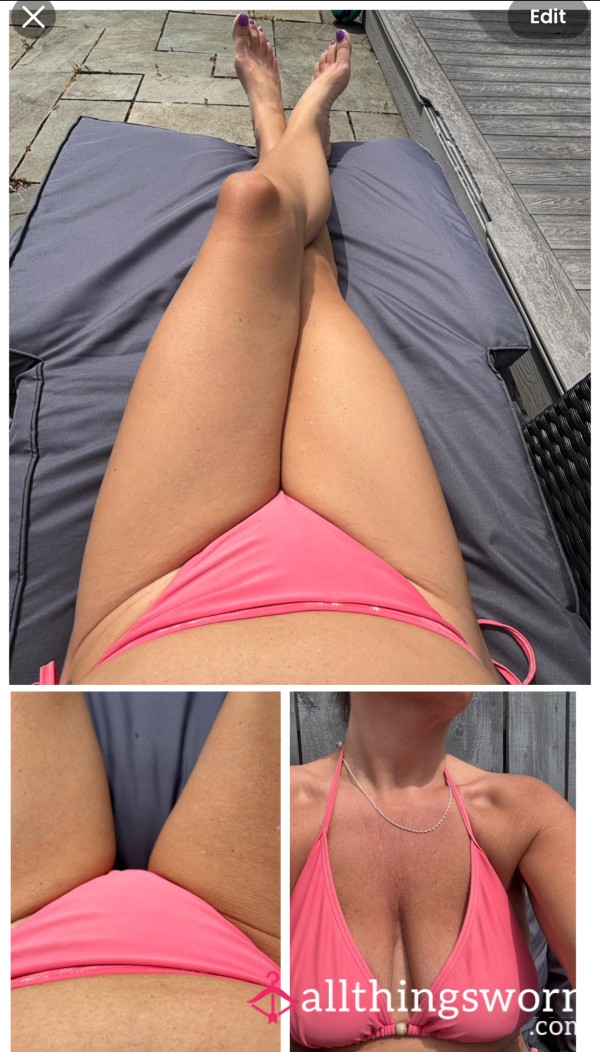 This Pink Bikini Has Seen Some Heat, Worn Under The Sun And Made Heads Turn.  👙