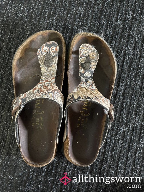 Thong Birkenstocks Worn