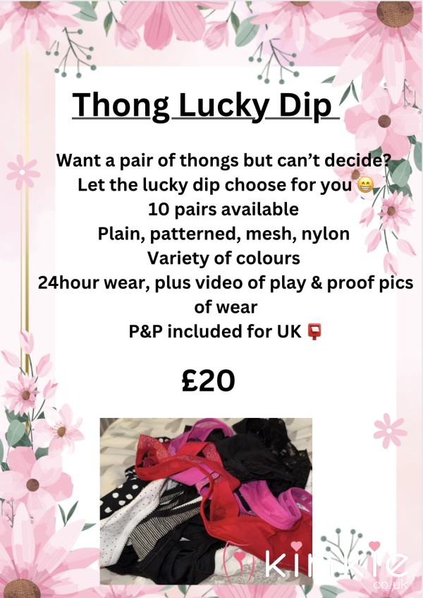 Thong Lucky Dip 😈 - Let’s This S**y BBW Get Them Scented For You.