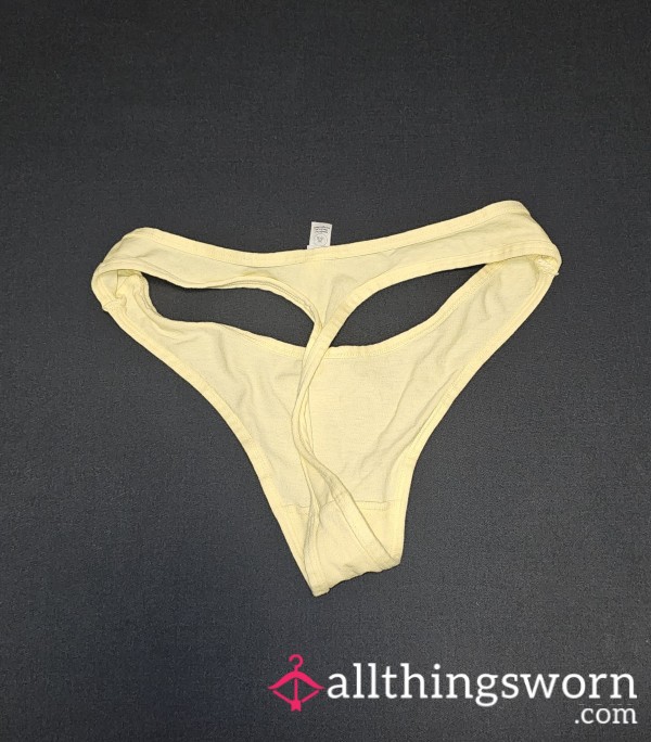 Cotton Thong ~ Pu**y RATING & PLAY INCLUDED 😈 Send Me Your Content & Find Out Just How 💦 You Make Me ~ Text/Voice Recording/Pic/Vid (whatever You're Comfortable With)