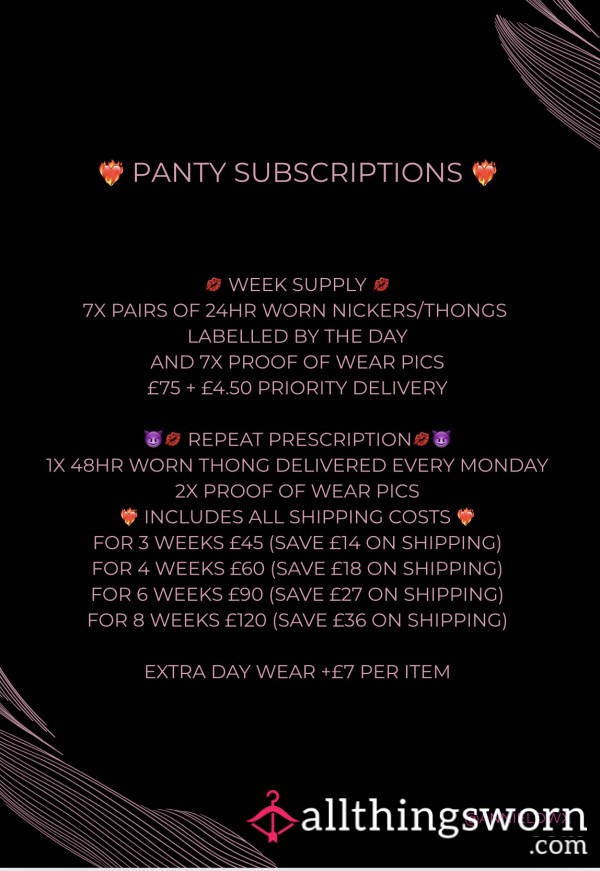 😈❤️‍🔥 Thong Subscriptions ❤️‍🔥😈