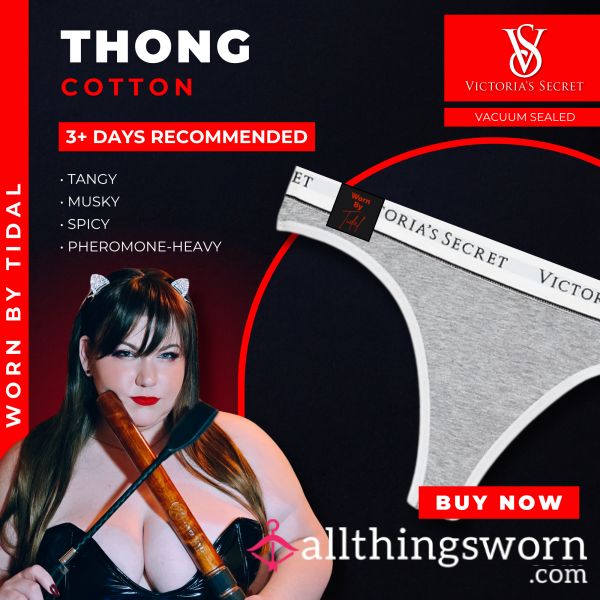 THONG | Victoria's Secret Gray Cotton Thong