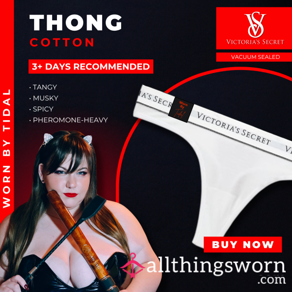 THONG | Victoria's Secret White Cotton Thong