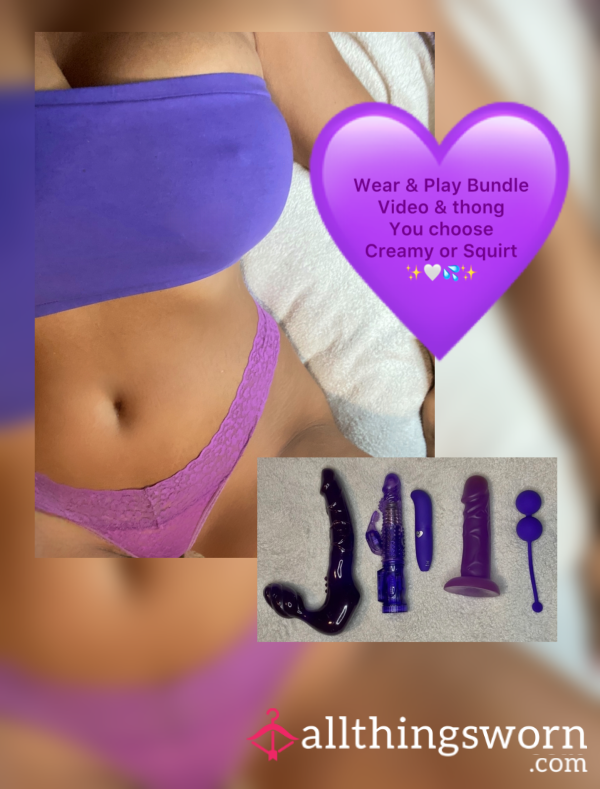✨ Thong & Video 💜 C*m Bundle 💦